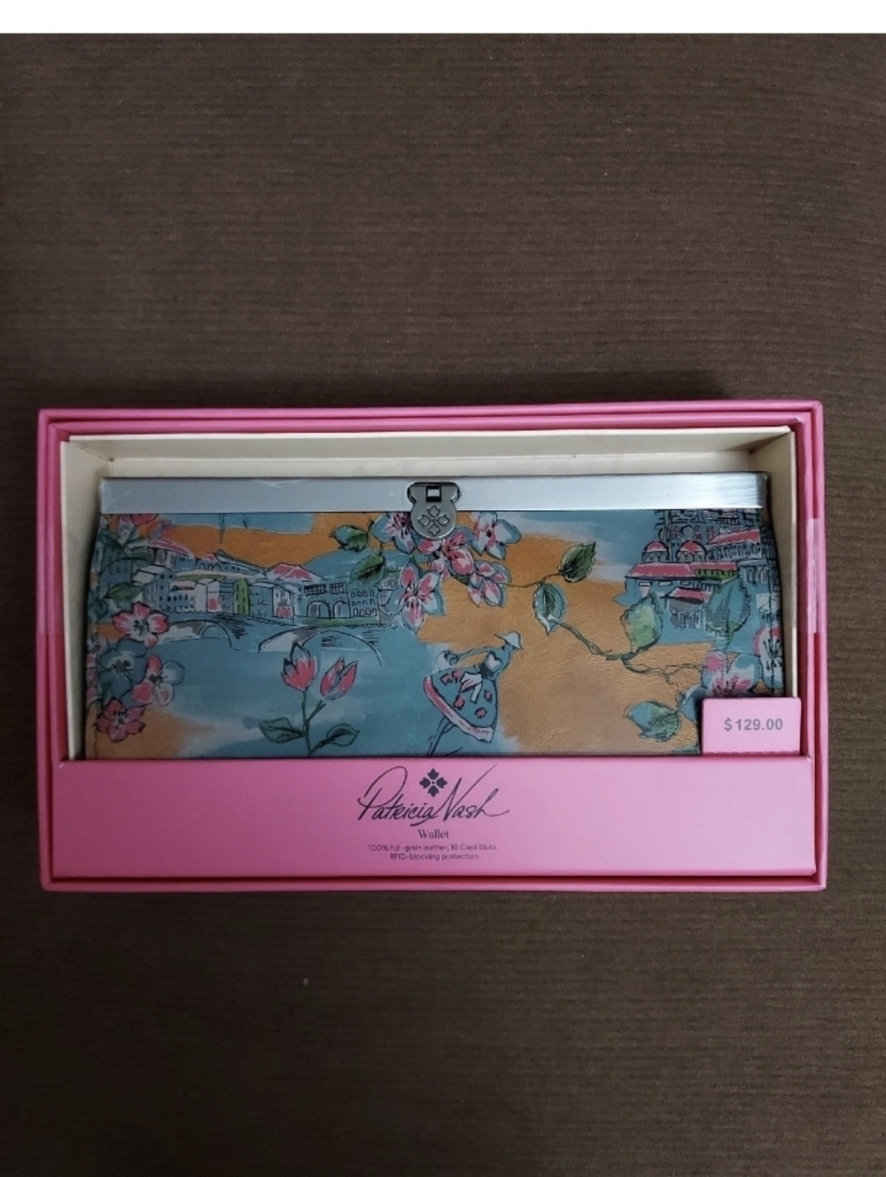 Patricia Nash Cauchy Wallet Beautiful Girl. NIB